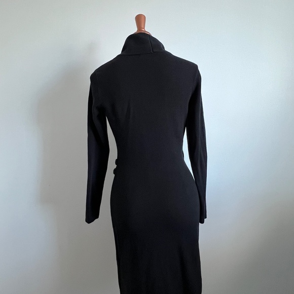 Chaps - Black Bodycon Knit Dress - Picture 8 of 11